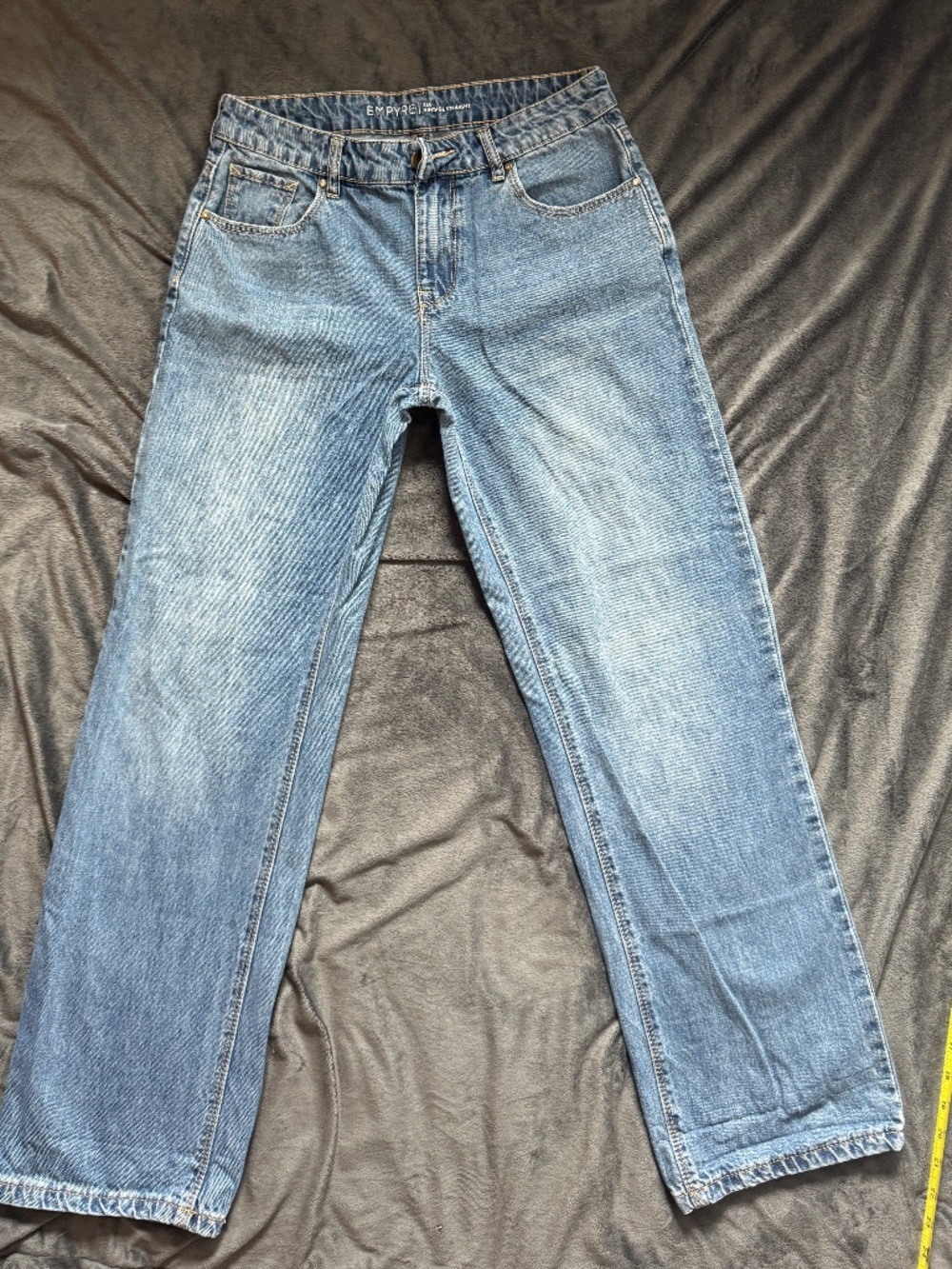 Empyre Zia Vintage Straight Jeans Medium Wash Y2K Skater
